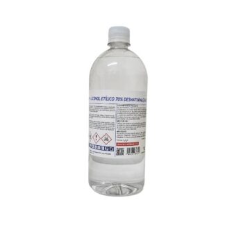 Alcohol etílico desnaturalizado 70% flip top envase 1 L