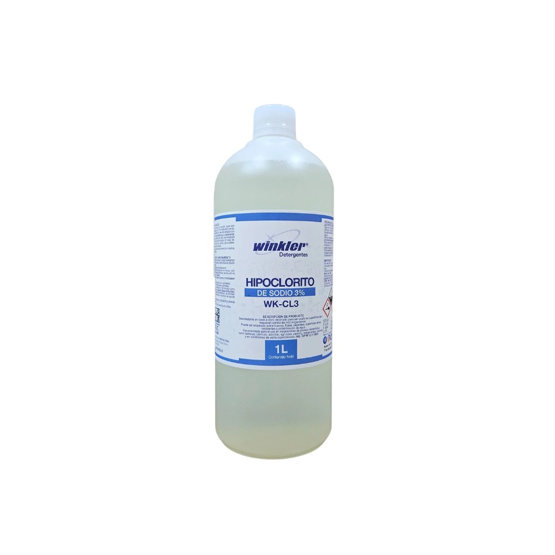 Cloro al 3% hogar envase 1 L WK-CL3